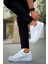 J2411 Artenay Ortopedik Taban Günlük Cilt Erkek Sneaker Spor Ayakkabı Cbt Beyaz 3