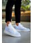 J2423 Ortopedik Taban Günlük Triko Erkek Sneaker Spor Ayakkabı Tbt Beyaz 1