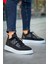 J2425 Ortopedik Taban Günlük Triko Erkek Sneaker Spor Ayakkabı Tbt Siyah 1