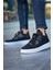 J2425 Ortopedik Taban Günlük Triko Erkek Sneaker Spor Ayakkabı Tbt Siyah 2