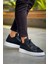 J2423 Ortopedik Taban Günlük Triko Erkek Sneaker Spor Ayakkabı Tbt Siyah 3