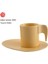 Elefas Sarı Tek Kişilik Fincan Takımı, Şık ve Kullanışlı Tasarım 1