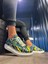 J046 Bağcıklı Ortopedik Taban Renkli Baskılı Erkek Günlük Sneaker Spor Ayakkabı Bt Sarı 4