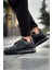 J299 Sollıevo Ortopedik Taban Günlük Cilt Erkek Sneaker Spor Ayakkabı Cst Siyah 2
