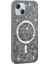 Apple iPhone 13 Uyumlu Kılıf Pırlanta Tasarımlı M-Safe Şarj Özellikli Zore Mozaik Silikon Kapak 1