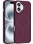 Apple iPhone 16 Uyumlu Kılıf M-Safe Şarj Özellikli Zore Ruby Sert Kapak 1