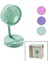 Mini Fan W-1630-A SDR-B07 M.üstü Vantilatör USB Şarjlı Katlanır Fan=12.5cm - Ayak=12.5cm 180 Derece Ayarlı Telefonluklu (5047) 1