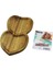 Akasya Kalpli 2 Bölmeli Ahşap Servis Sunum Tepsi - Tahtası 25 x 14 x 1.4cm (5047) 1