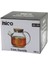1000ML Sade Düz Cam Demlik Bambu Dış Yüzey - Metal Iç Yüzey - Silikon Contalı Kapak (5047) 1
