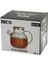 1000ML Abartma Desen Cam Demlik Bambu Dış Yüzey - Metal Iç Yüzey - Silikon Contalı Kapak (5047) 1