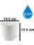 KRS-452 Yakamoz Tabaklı Plastik Saksı Takımı 1.3 Lt Beyaz 6 Adet 2