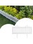 Beyaz 4,72M Bahçe Çiti, 8 Adet, Dekoratif ve Dayanıklı Plastik Çit Seti 1