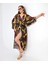Kadın Rahat Kesim Şifon Kimono - Kahve 1