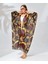 Kadın Rahat Kesim Şifon Kimono - Kahve 3