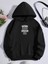 Kışlık Üç Iplik Kapüşonlu Sweatshirt - Siyah 1