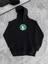 Üç Iplik Penye Uzun Kol Kapüşonlu Sweatshirt - Siyah 5