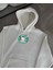 Üç Iplik Penye Uzun Kol Kapüşonlu Sweatshirt - Beyaz 1