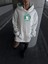 Üç Iplik Penye Uzun Kol Kapüşonlu Sweatshirt - Beyaz 5