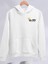 Kışlık Üç Iplik Kapüşonlu Sweatshirt - Beyaz 1