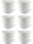KRS-453 Yakamoz Tabaklı Plastik Saksı Takımı 2.4 Lt Beyaz 6 Adet 1