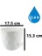 KRS-453 Yakamoz Tabaklı Plastik Saksı Takımı 2.4 Lt Beyaz 6 Adet 2