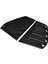 Çift Yan Havalandırma Penceresi Kepçe Panjur Trim Araba Modifikasyonu Için Fit R Mk6 2009-2013GLOSSY Siyah (Yurt Dışından) 2