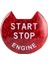 Araba Motoru Push Start Stop Düğme Kapağı ile Karbon Fiber Tahıl Kırmızı Fit Nissan / Infiniti (Yurt Dışından) 1