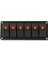 12-24V 6 Gang Rocker Anahtarı Paneli Araba Rv Tekne Yat Deniz Turuncu LED (Yurt Dışından) 4