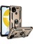 Realme C21 Kılıf Sofya Yüzüklü Silikon Kapak - Gold Svlrs 2