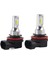 2 Adet Alüminyum Kabuk H8 H11 80W 6500K Csp Beyaz Sis Ampul Kod Çözme ile 12-24V Evrensel (Yurt Dışından) 1