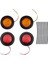 4 Adet 2in Yuvarlak LED Gösterge Işığı Yan Işaret Lambası Kırmızı Sarı Lens ile Heatshrink Tüp Römork Kamyonlar Için (Yurt Dışından) 1