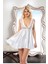 Beyaz Dantelli Saten Gecelik - M-395 5