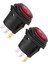 2 Adet Kırmızı LED Işık 12V / 24V Evrensel 20A 3pin Araba Oto Tekne Yuvarlak On-Off Rocker Geçiş Anahtarı (Yurt Dışından) 3