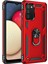 Samsung Galaxy A03S Kılıf Sofya Yüzüklü Silikon Kapak - Kırmızı Svlrs 1