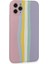 Iphone 11 Pro Kılıf Ebruli Lansman Silikon - Pembe-Lila Svlrs 3