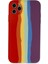 Iphone 11 Pro Kılıf Ebruli Lansman Silikon - Kırmızı-Mor Svlrs 1