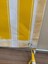 Sarı Beyaz Balkon Perdesi, Çardak Perdesi, Korniş Düğmeli ve Kuş Gözü Delikli Balkon Perdesi 4