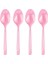 Pembe Plastik Kaşık 25'li, Doğum Günü ve Parti Için Şık ve Kullanışlı Set 1