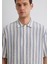 Çizgili Ekru Gömlek 0211540-70055 7