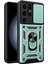 Samsung Galaxy S24 Ultra Kılıf Pars Lens Yüzüklü Silikon - Yeşil Svlrs 1