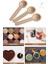 Renkli Mini Ahşap Baharat ve Çay Kaşıkları, 9'lu Set 1