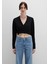 Siyah Crop Hırka 1710690-900 4