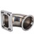 3.0 Inç Vband To T3 Turbo Flanş 90° Viraj Adaptör Flanş Cnc Işleme 304 Turboşarj Için (Yurt Dışından) 2