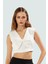 Fiyonklu Crop Bluz Kadın Yazlık Dokuma Basic Rahat Kullanım Şık Görünüm Özel Tasarım 2