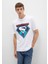 Superman Baskılı Beyaz Tişört 0612917-620 1