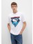Superman Baskılı Beyaz Tişört 0612917-620 2