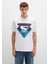 Superman Baskılı Beyaz Tişört 0612917-620 3