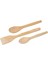 Doğal Ahşap Yemek Kaşık ve Spatula Seti, Kahverengi, Şık ve Sağlıklı Tasarım 1