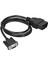 16PIN Obd2 To RS232 Db9 Araç Teşhis Arabirim Adaptörü Uzatma Kablosu Konektörü (Yurt Dışından) 3