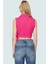Keten Görünümlü Crop Bluz Ceket Yaka Kalın Askılı Yazlık Rahat Kullanım 3